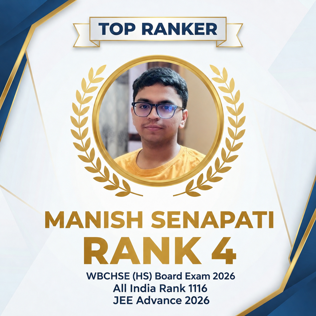 Manish top ranker