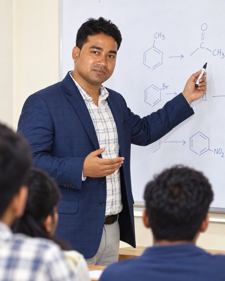 Pratik Ghosh teaching Chemistry at Educhem